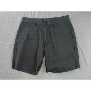 Brixton Toil II Raw Cuff Flat Front Chino Shorts. Black, Men's Size 30. GUC!!